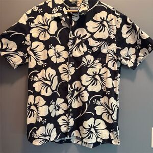 Structure Men's Floral Button-Up Shirt Long Sleeve Multicolor Size L